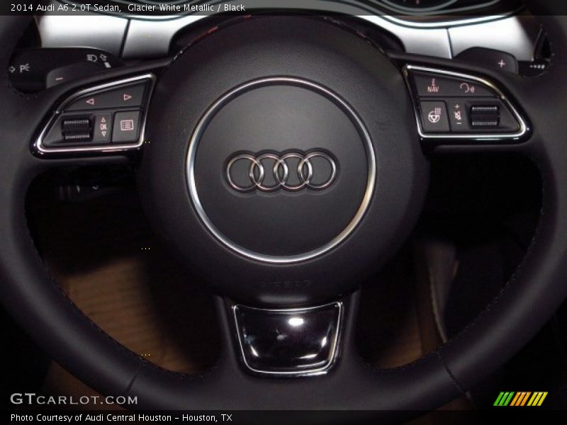 Glacier White Metallic / Black 2014 Audi A6 2.0T Sedan