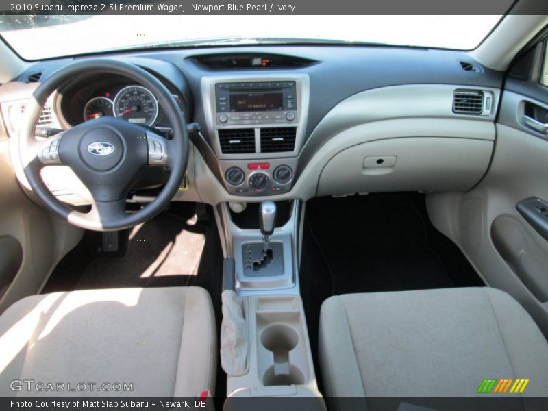Newport Blue Pearl / Ivory 2010 Subaru Impreza 2.5i Premium Wagon