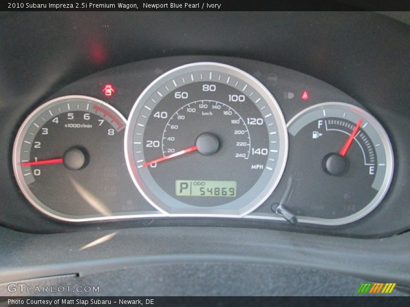 Newport Blue Pearl / Ivory 2010 Subaru Impreza 2.5i Premium Wagon