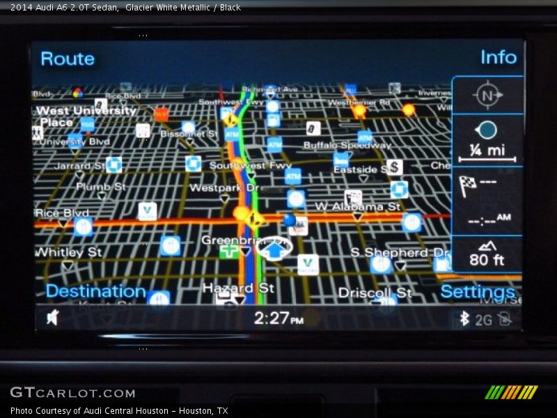 Glacier White Metallic / Black 2014 Audi A6 2.0T Sedan