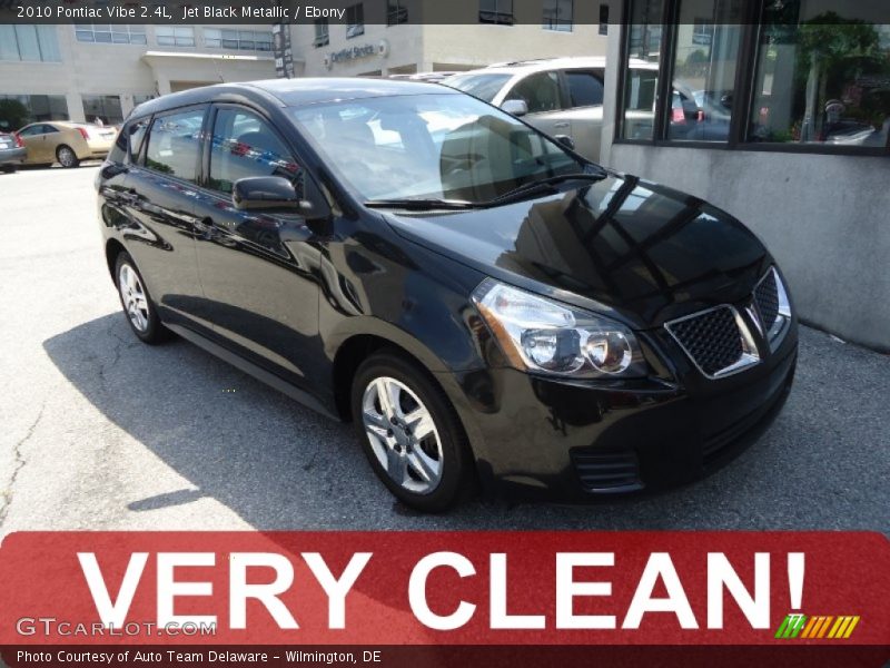 Jet Black Metallic / Ebony 2010 Pontiac Vibe 2.4L