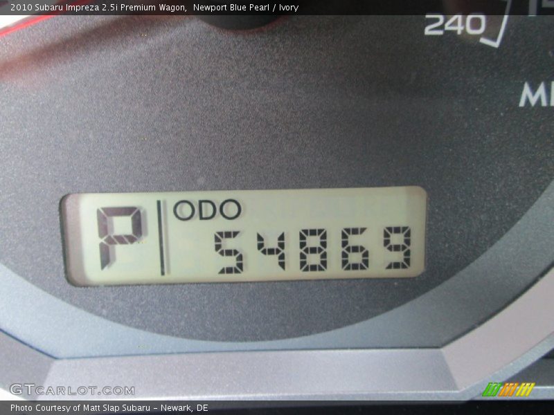 Newport Blue Pearl / Ivory 2010 Subaru Impreza 2.5i Premium Wagon