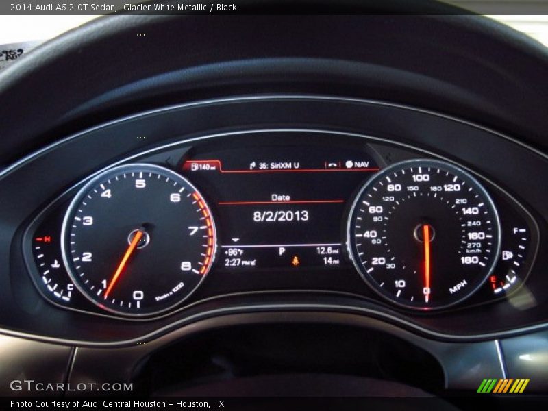 Glacier White Metallic / Black 2014 Audi A6 2.0T Sedan