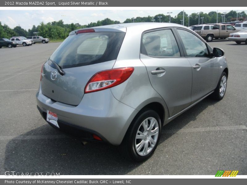 Liquid Silver Metallic / Black 2012 Mazda MAZDA2 Sport