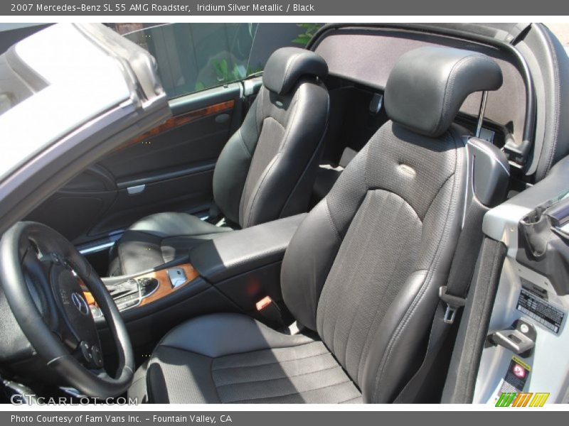 Iridium Silver Metallic / Black 2007 Mercedes-Benz SL 55 AMG Roadster