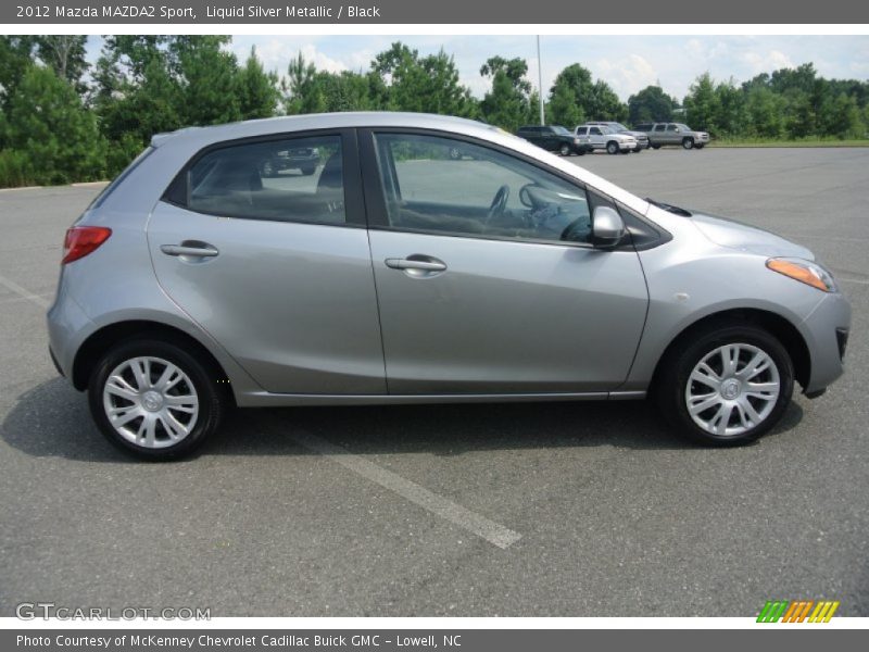Liquid Silver Metallic / Black 2012 Mazda MAZDA2 Sport