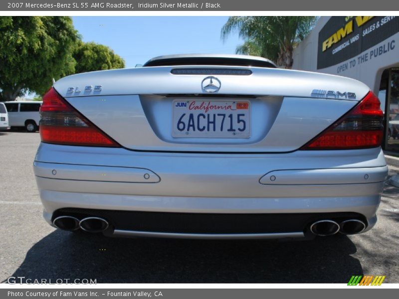 Iridium Silver Metallic / Black 2007 Mercedes-Benz SL 55 AMG Roadster