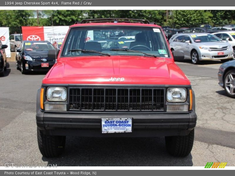 Flame Red / Gray 1994 Jeep Cherokee Sport 4x4