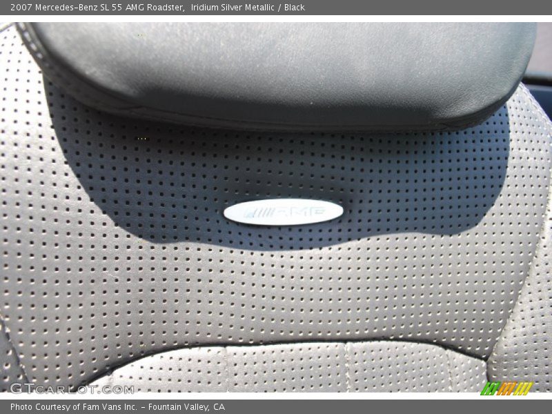Iridium Silver Metallic / Black 2007 Mercedes-Benz SL 55 AMG Roadster