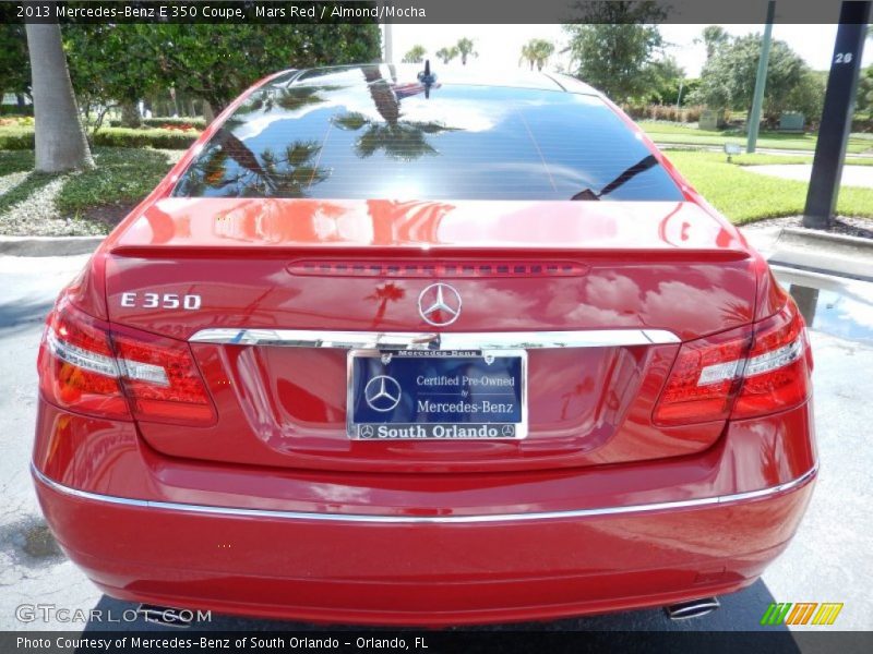 Mars Red / Almond/Mocha 2013 Mercedes-Benz E 350 Coupe