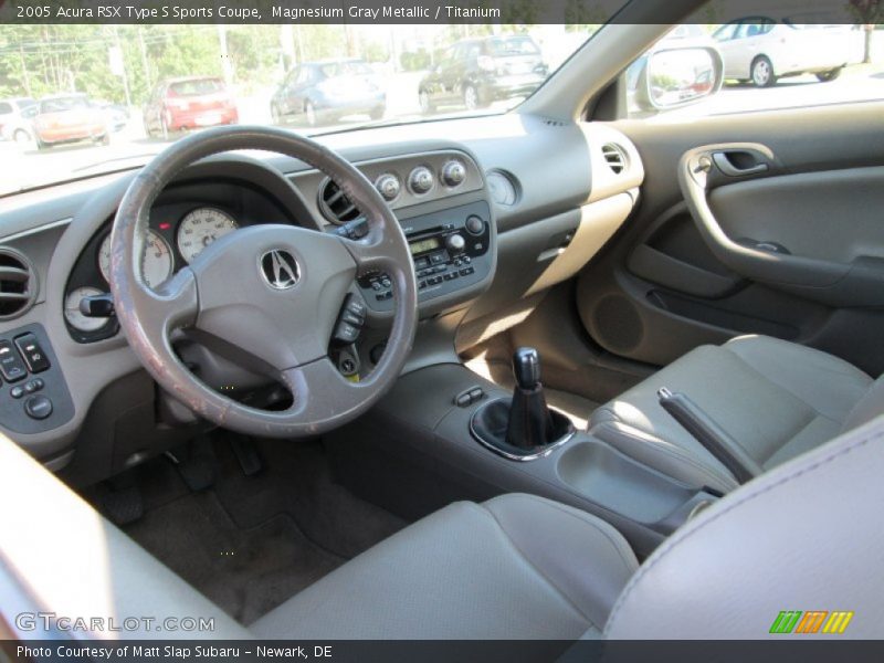 Magnesium Gray Metallic / Titanium 2005 Acura RSX Type S Sports Coupe