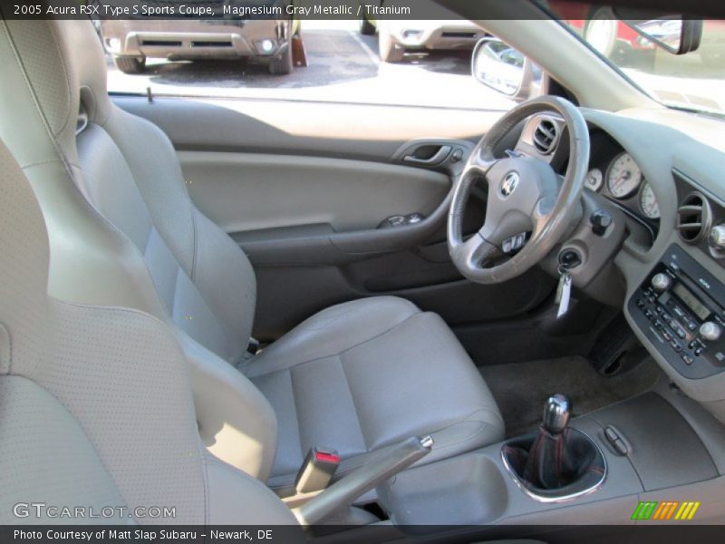 Magnesium Gray Metallic / Titanium 2005 Acura RSX Type S Sports Coupe