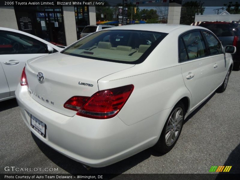 Blizzard White Pearl / Ivory 2006 Toyota Avalon Limited