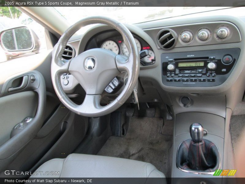 Magnesium Gray Metallic / Titanium 2005 Acura RSX Type S Sports Coupe