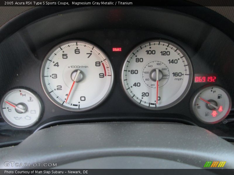 Magnesium Gray Metallic / Titanium 2005 Acura RSX Type S Sports Coupe