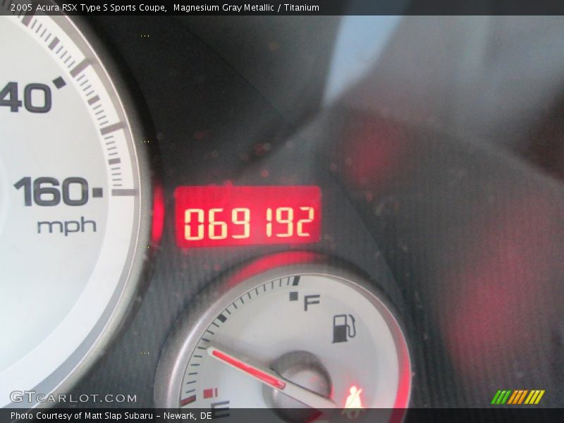 Magnesium Gray Metallic / Titanium 2005 Acura RSX Type S Sports Coupe