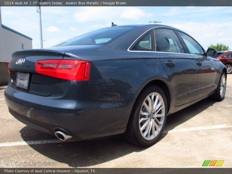 Aviator Blue Metallic / Nougat Brown 2014 Audi A6 2.0T quattro Sedan