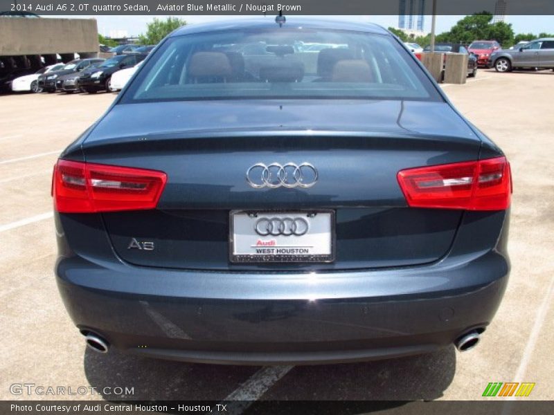 Aviator Blue Metallic / Nougat Brown 2014 Audi A6 2.0T quattro Sedan