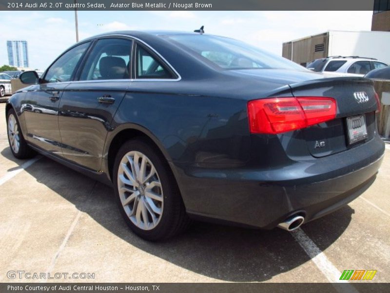 Aviator Blue Metallic / Nougat Brown 2014 Audi A6 2.0T quattro Sedan