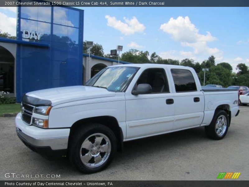 Summit White / Dark Charcoal 2007 Chevrolet Silverado 1500 Classic LS Crew Cab 4x4