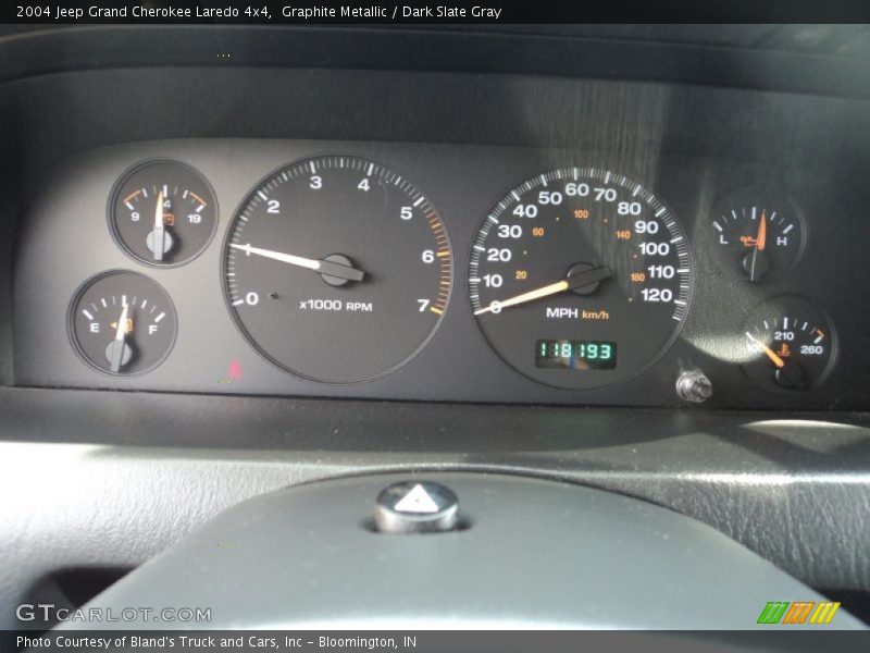 Graphite Metallic / Dark Slate Gray 2004 Jeep Grand Cherokee Laredo 4x4