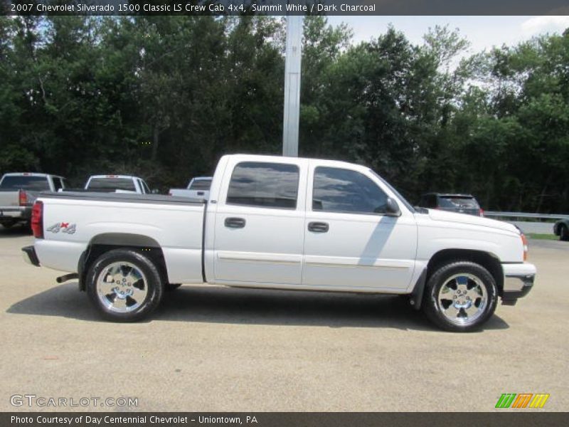Summit White / Dark Charcoal 2007 Chevrolet Silverado 1500 Classic LS Crew Cab 4x4