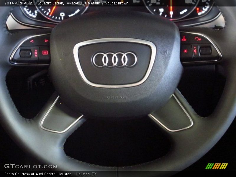 Aviator Blue Metallic / Nougat Brown 2014 Audi A6 2.0T quattro Sedan