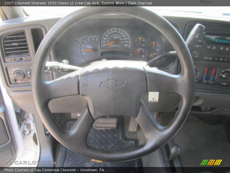 Summit White / Dark Charcoal 2007 Chevrolet Silverado 1500 Classic LS Crew Cab 4x4