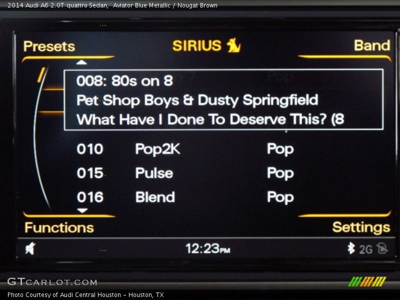 Aviator Blue Metallic / Nougat Brown 2014 Audi A6 2.0T quattro Sedan