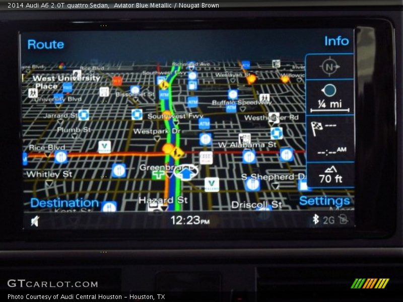 Aviator Blue Metallic / Nougat Brown 2014 Audi A6 2.0T quattro Sedan