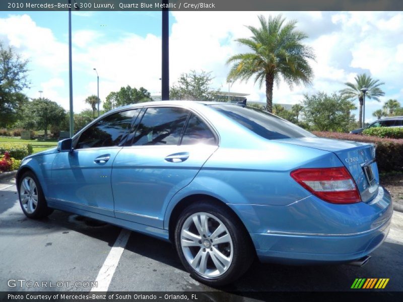 Quartz Blue Metallic / Grey/Black 2010 Mercedes-Benz C 300 Luxury