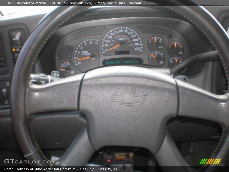Victory Red / Dark Charcoal 2003 Chevrolet Silverado 2500HD LS Crew Cab 4x4