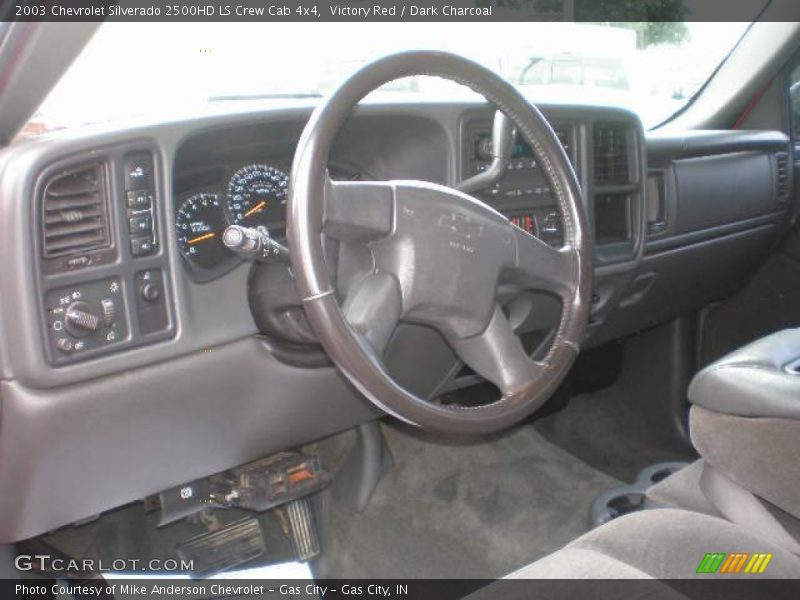 Victory Red / Dark Charcoal 2003 Chevrolet Silverado 2500HD LS Crew Cab 4x4