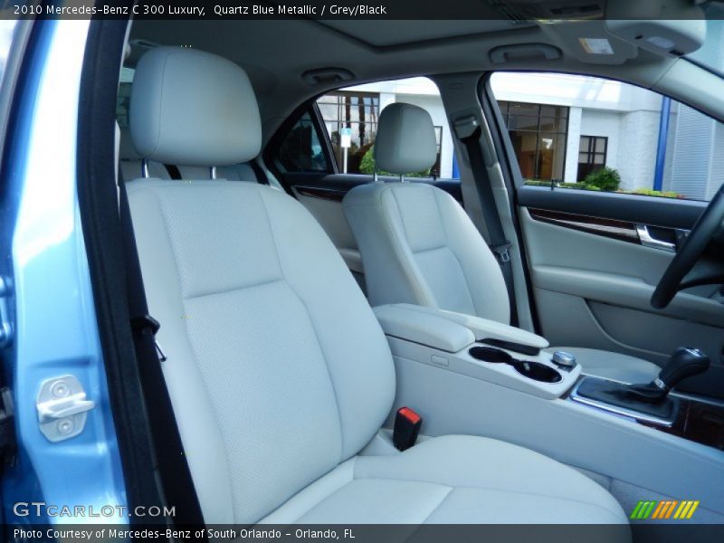 Quartz Blue Metallic / Grey/Black 2010 Mercedes-Benz C 300 Luxury