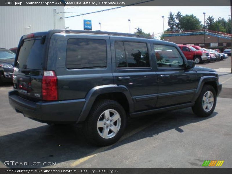Steel Blue Metallic / Dark Slate Gray 2008 Jeep Commander Sport 4x4