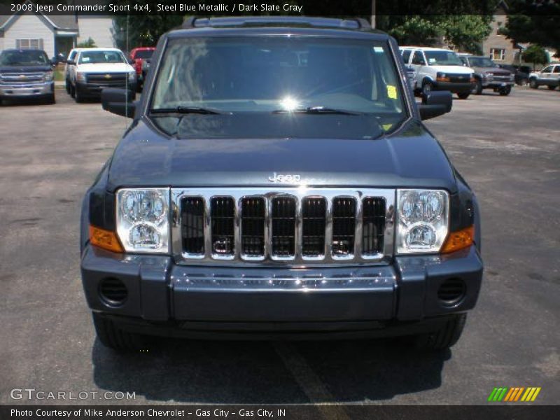 Steel Blue Metallic / Dark Slate Gray 2008 Jeep Commander Sport 4x4