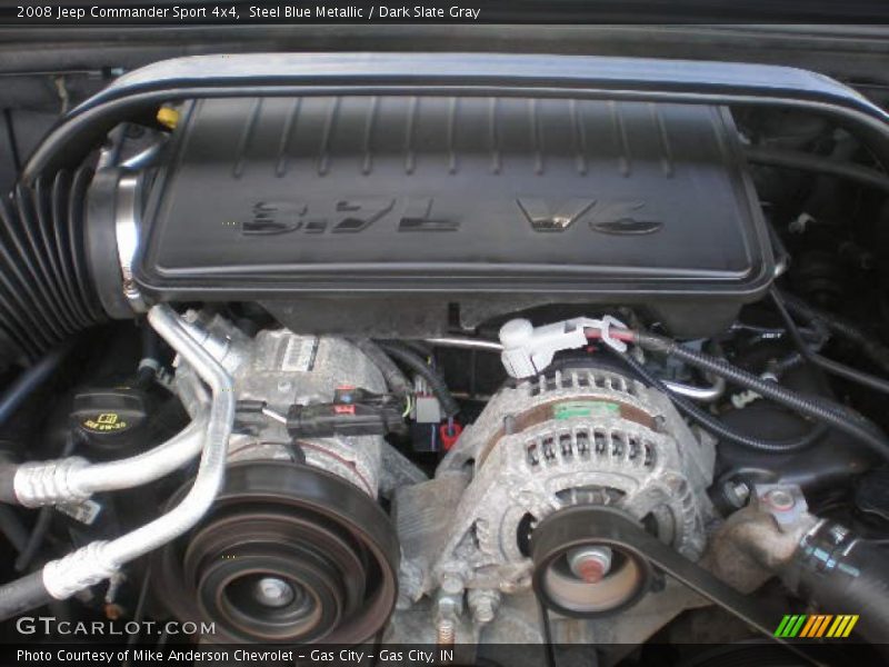 Steel Blue Metallic / Dark Slate Gray 2008 Jeep Commander Sport 4x4