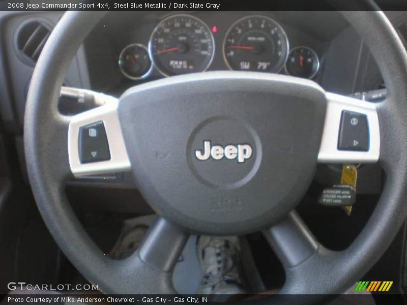 Steel Blue Metallic / Dark Slate Gray 2008 Jeep Commander Sport 4x4