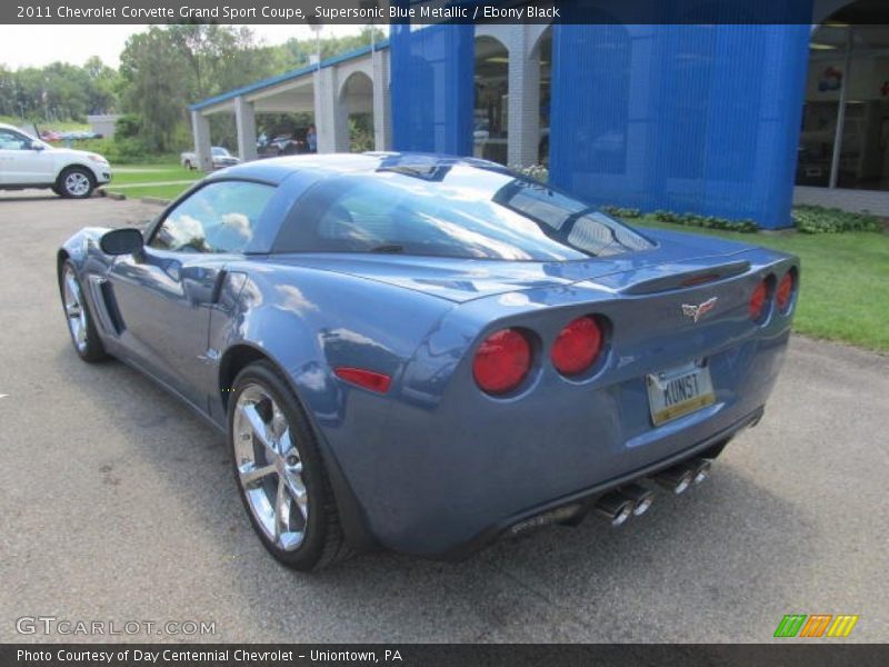 Supersonic Blue Metallic / Ebony Black 2011 Chevrolet Corvette Grand Sport Coupe