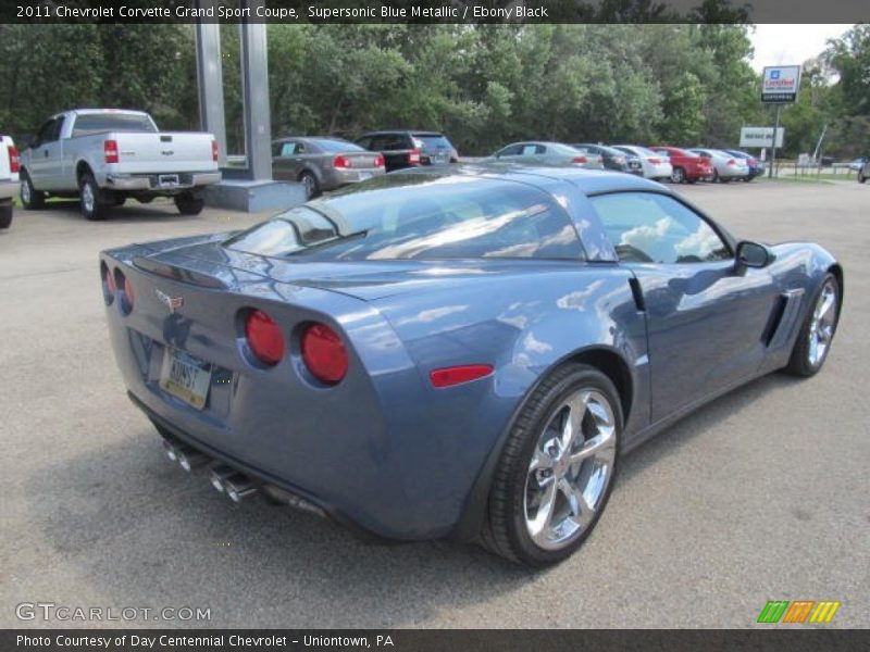 Supersonic Blue Metallic / Ebony Black 2011 Chevrolet Corvette Grand Sport Coupe