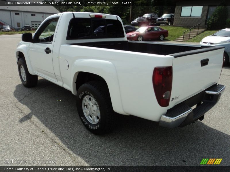 Summit White / Sport Pewter 2004 Chevrolet Colorado LS Regular Cab 4x4