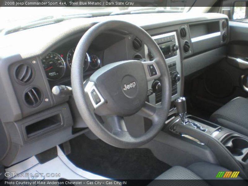 Steel Blue Metallic / Dark Slate Gray 2008 Jeep Commander Sport 4x4