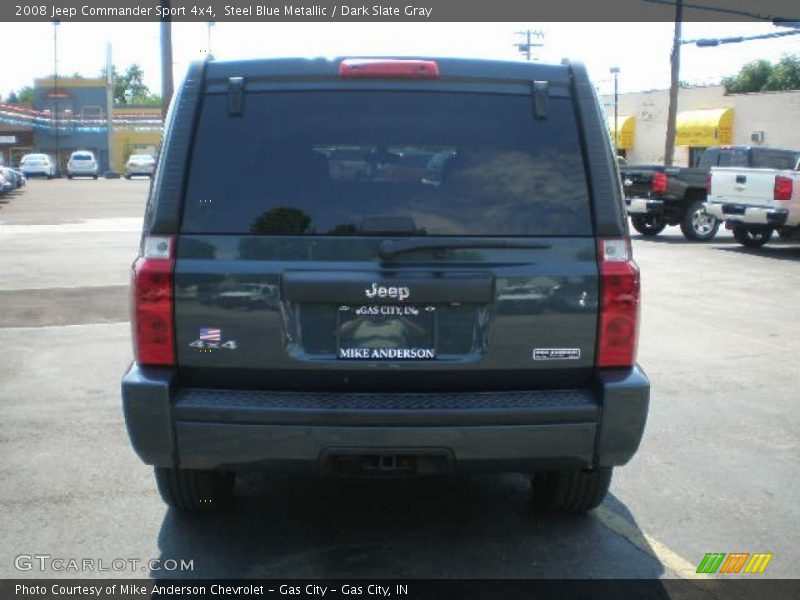 Steel Blue Metallic / Dark Slate Gray 2008 Jeep Commander Sport 4x4