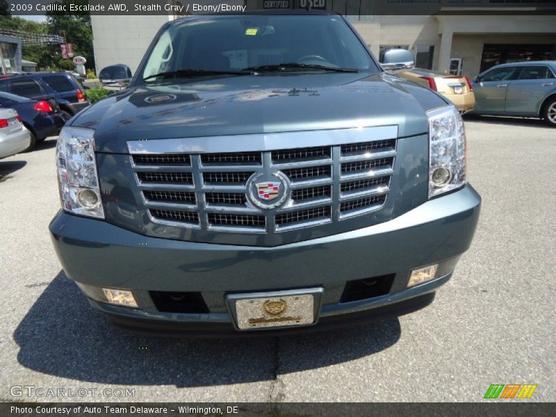 Stealth Gray / Ebony/Ebony 2009 Cadillac Escalade AWD