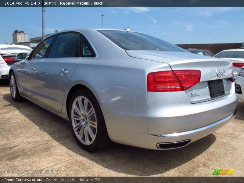 Ice Silver Metallic / Black 2014 Audi A8 L 4.0T quattro