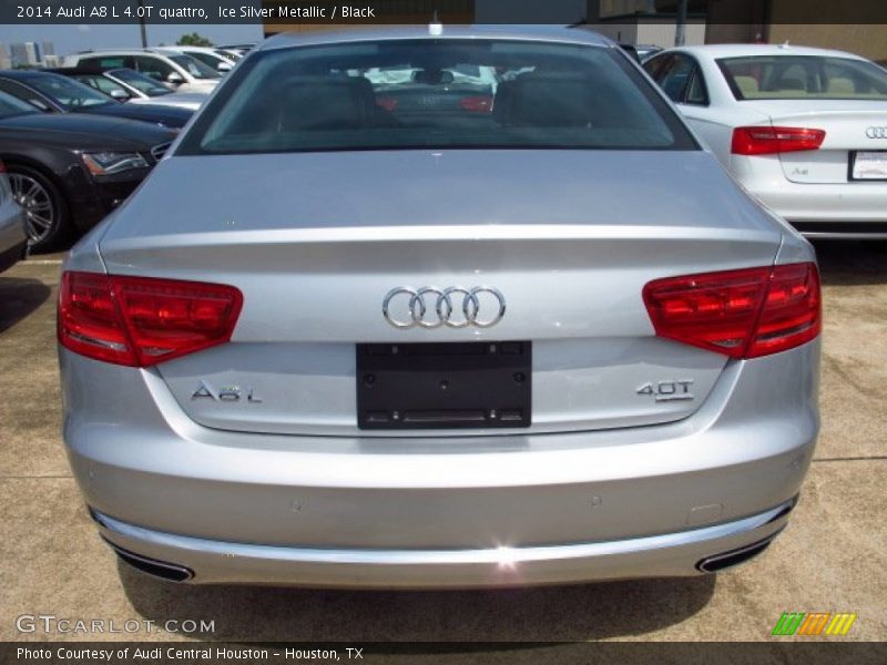 Ice Silver Metallic / Black 2014 Audi A8 L 4.0T quattro