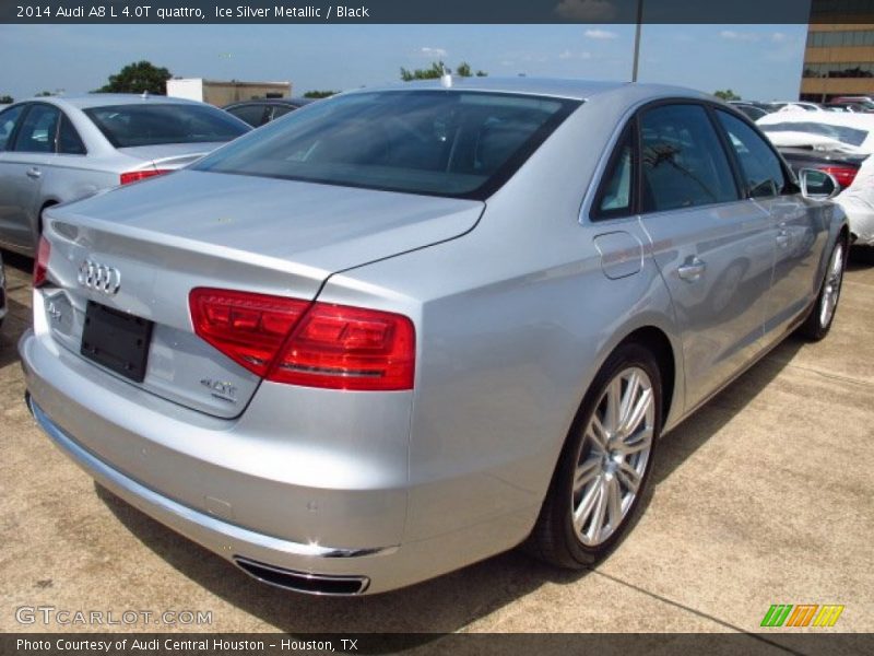 Ice Silver Metallic / Black 2014 Audi A8 L 4.0T quattro