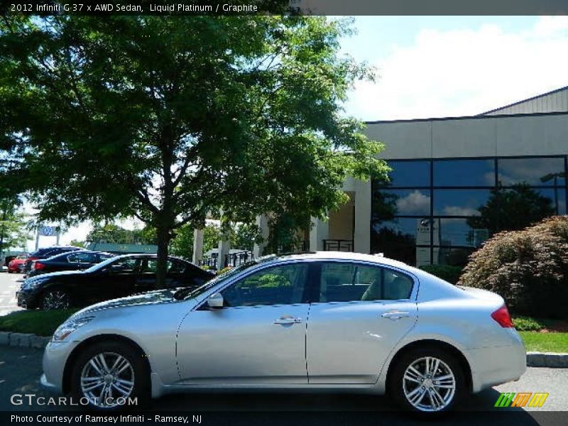 Liquid Platinum / Graphite 2012 Infiniti G 37 x AWD Sedan