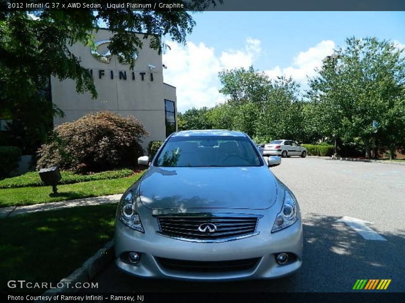 Liquid Platinum / Graphite 2012 Infiniti G 37 x AWD Sedan