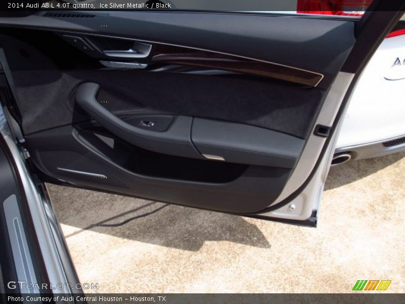 Ice Silver Metallic / Black 2014 Audi A8 L 4.0T quattro